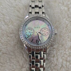 Citizen Women's Eco-Drive Dress Classic Crystal Watch in Stainless Steel
